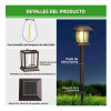 Set 2 Faroles Solares Para Jardin, Estaca Luz Cálida Set 2 Faroles Solares Para Jardin, Estaca Luz Cálida