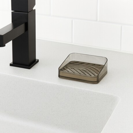 Jabonera NEGRO TRASLÚCIDO