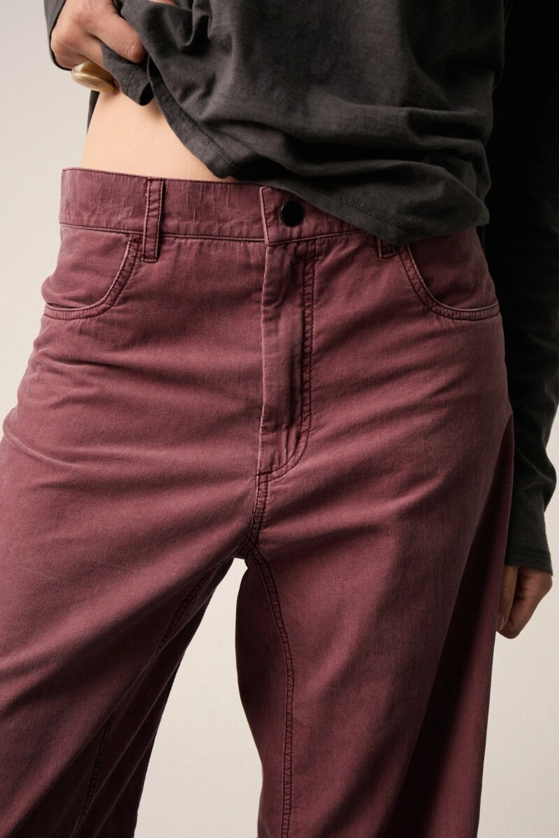 PANTALON BOY WASH Bordo