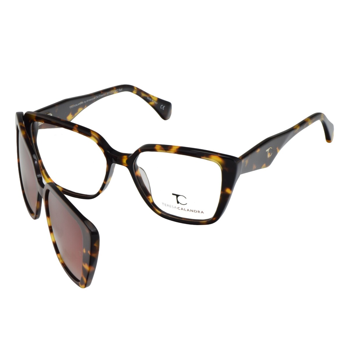 T.Calandra Hilary col tortoise clip-on 