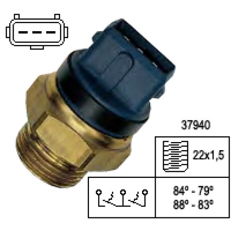 BULBO INTERRUPTOR - ELECTRO 306 ZX XSARA BAJA TEMP. 84-79 88-83 FAE BULBO INTERRUPTOR - ELECTRO 306 ZX XSARA BAJA TEMP. 84-79 88-83 FAE