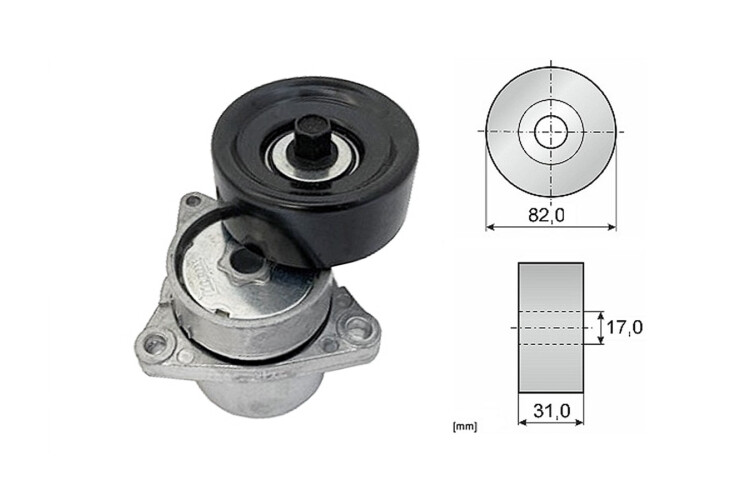 Tensor De La Correa Nissan X-Trail, Renault Koleos 01-25 Tensor De La Correa Nissan X-Trail, Renault Koleos 01-25
