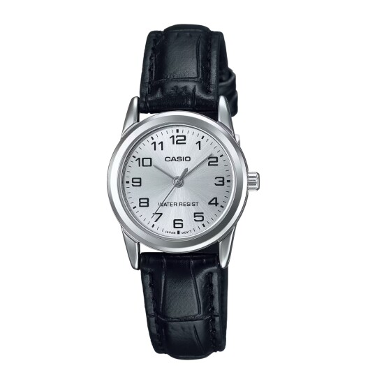 Reloj CASIO LTPV001L-7BUDF Cuero Negro Esfera 25mm 0