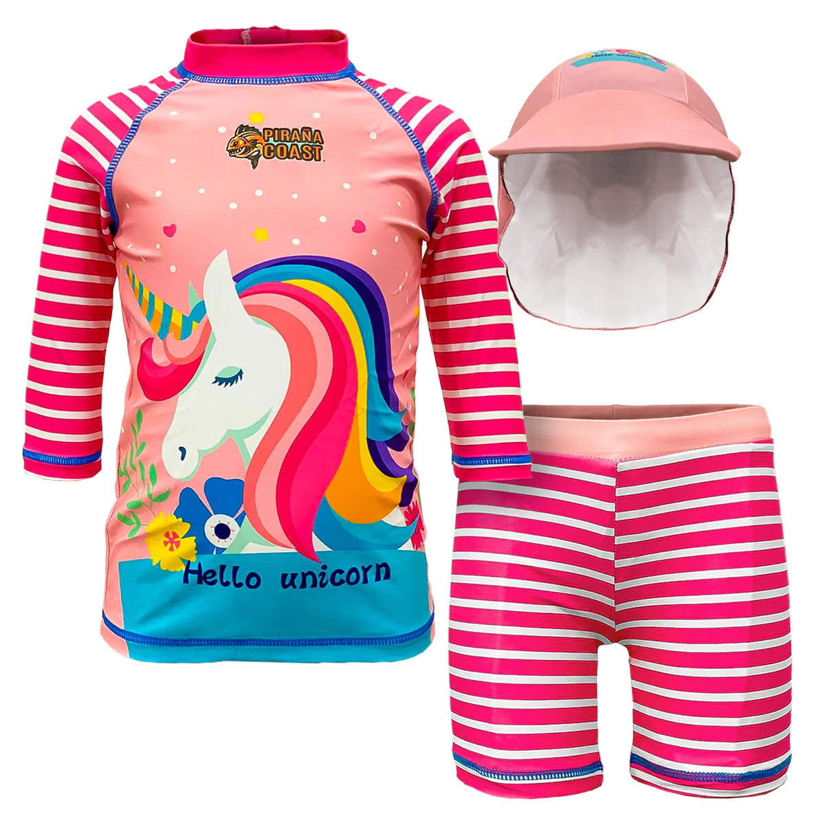 Traje De Baño Infantil Piraña Coast X3 Protec Uv 50 