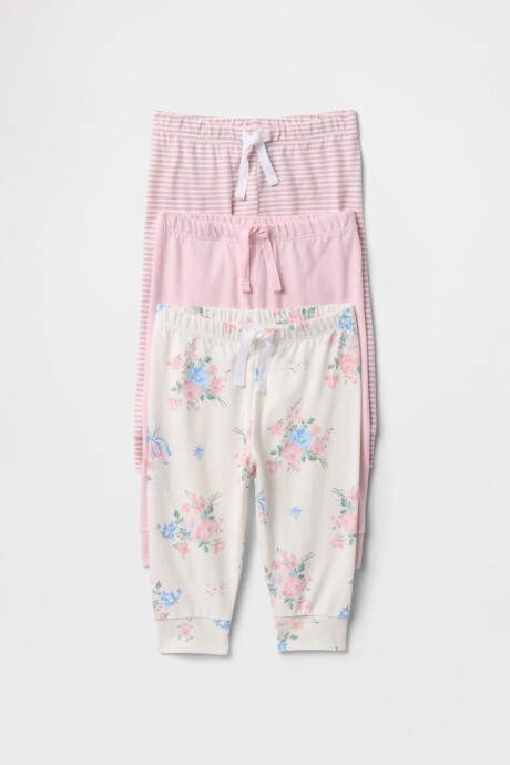 Pantalones Pack X3 Bebé Rose Mist