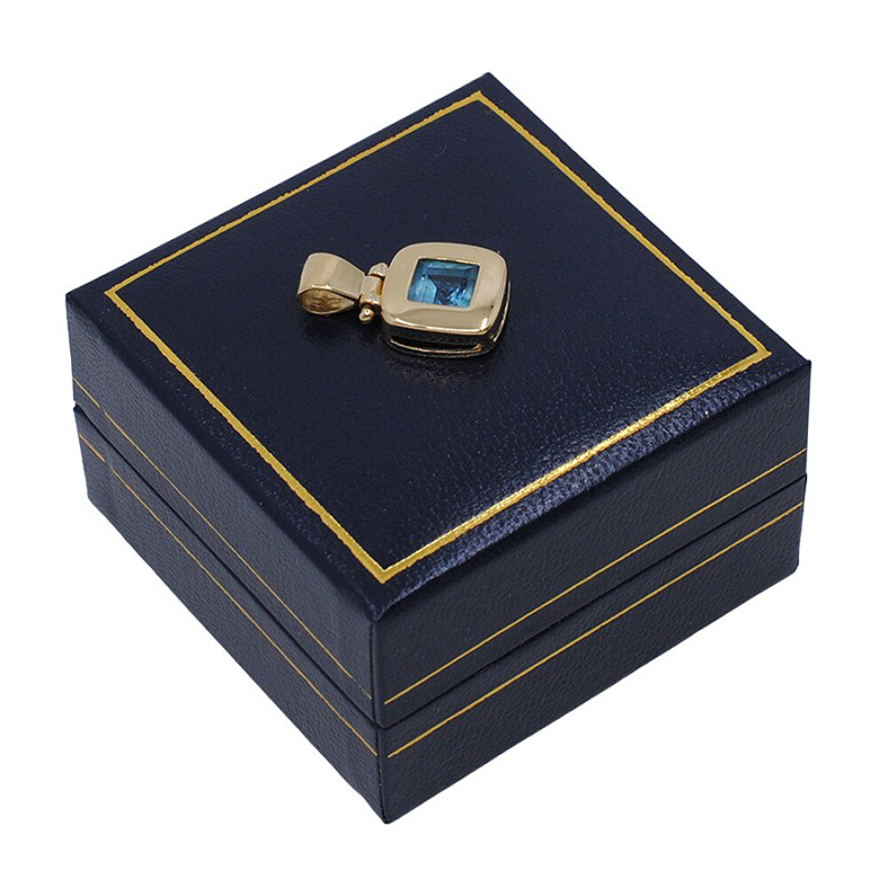 Colgante En Oro 18K Y Topacio Colgante En Oro 18K Y Topacio
