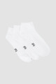 Pack x3 medias ciclista lisas Blanco