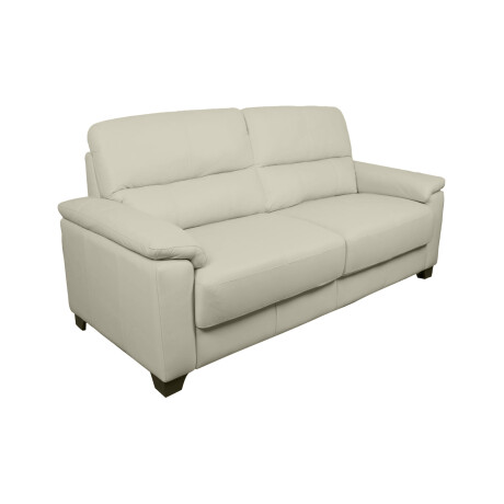 SOFA 2 CUERPOS CUERO-100-NATURAL NATURAL-BEIGE VENECIA CRUDO