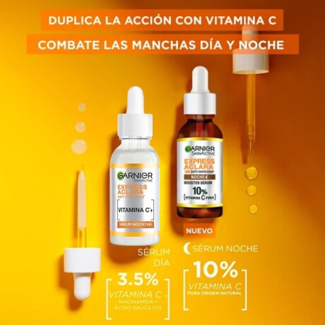 Pack Serum Garnier Aclara Noche 30ml + Sérum Aclara Día 30ml Pack Serum Garnier Aclara Noche 30ml + Sérum Aclara Día 30ml