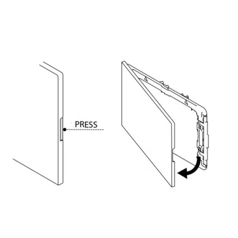 Placa pulsador Narrow Cromo brillo OLI Placa Pulsador Narrow Cromo Brillo Oli