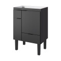 MUEBLE DE BAÑO MODELO IBATE NEGRO SIN TAPA Mueble De Baño Modelo Ibate Negro Sin Tapa
