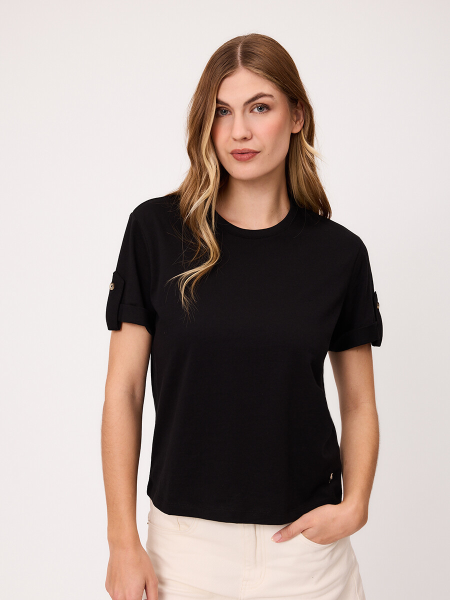 T-SHIRT HALIE POLANCO - Negro 