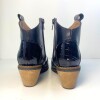 Bota Tejana Corta Negro/charol
