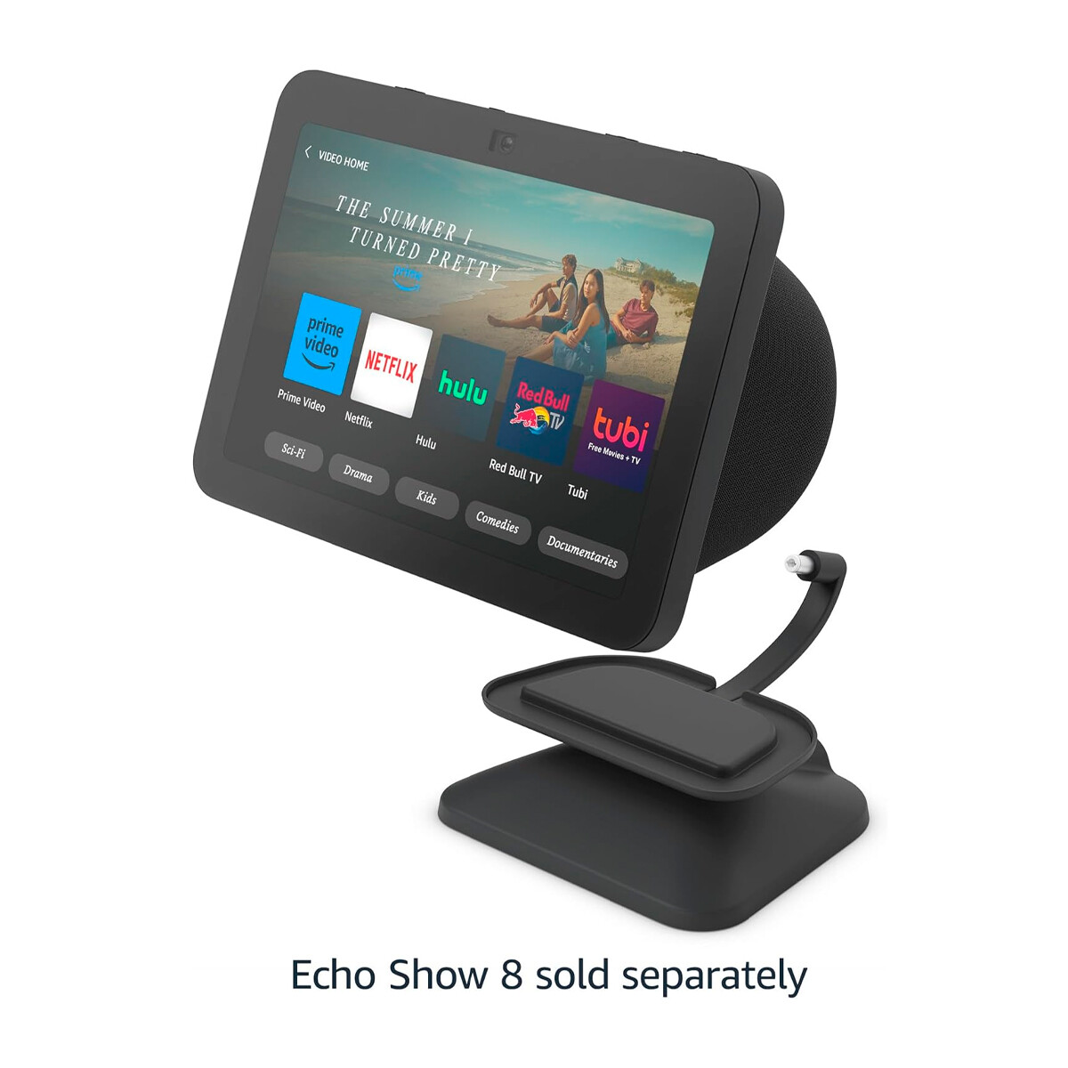 Soporte Ajustable Amazon para Echo Show 8 USB-C Charcoal 