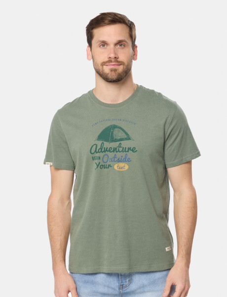 REMERA ESTAMPADA Verde