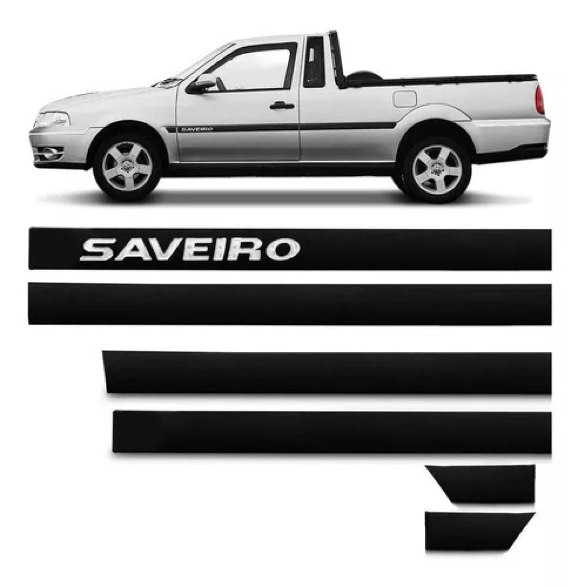 JUEGO DE MOLDURAS SAVEIRO G4 