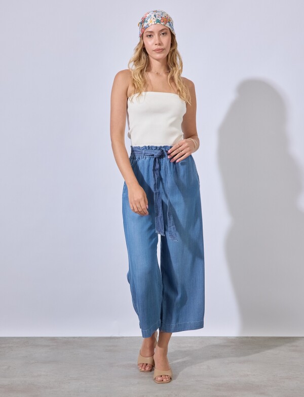 Pantalon Tencel JEAN OSCURO