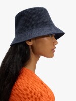 Sombrero Bucket De Punto azul-marino