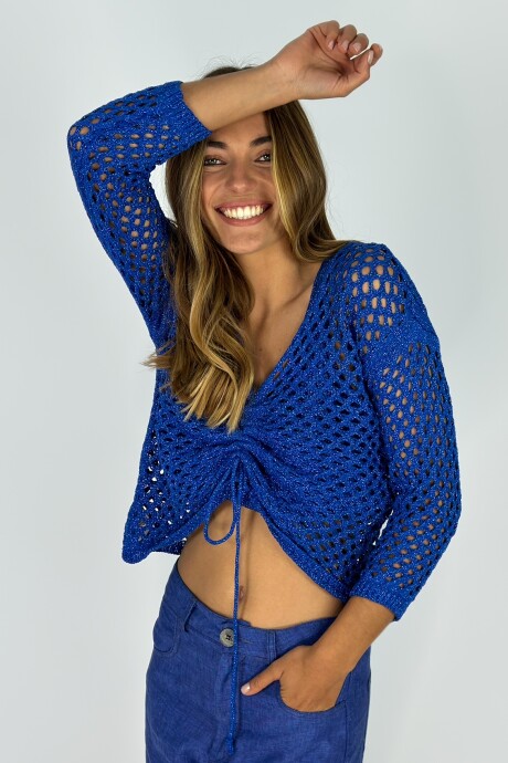 TOP TEJIDO YOKO Azul