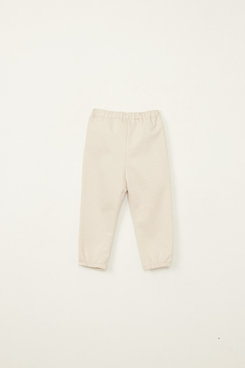 Pantalón deportivo jogger Beige