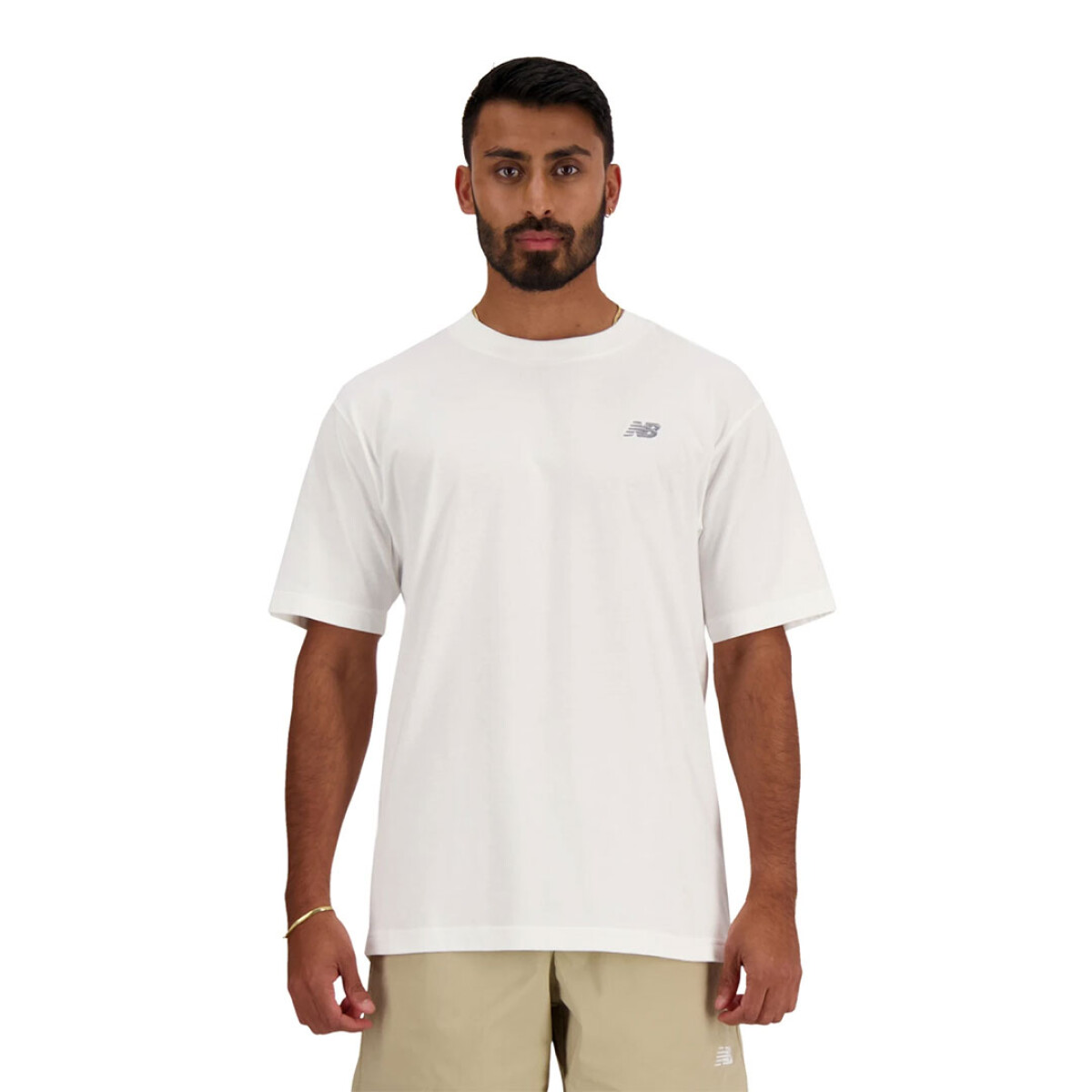 Remera de Hombre New Balance Small Logo - Blanco 