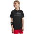 UA Tech Split Wordmark SS-ORG BLK-003