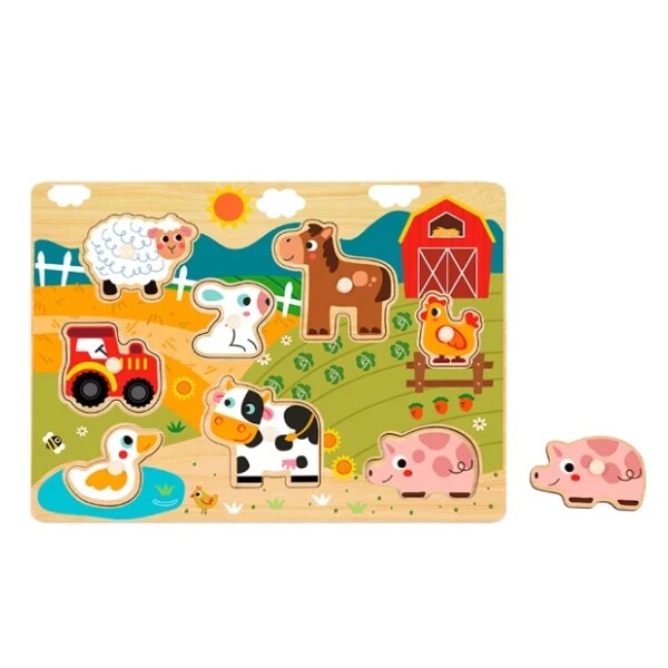 Puzzle madera granja HIPANDO Puzzle madera granja HIPANDO