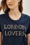 Remera Letter Azul