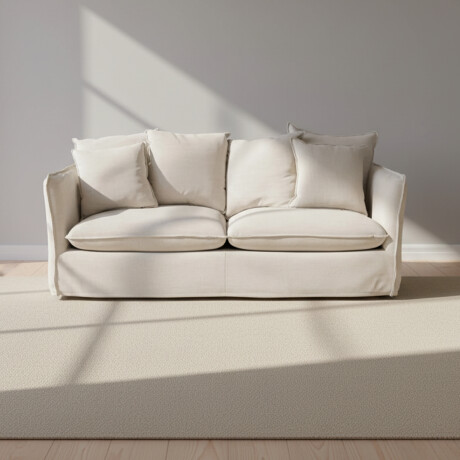 SOFÁ 3 CUERPOS TELA-PREMIUM NATURAL-BEIGE BAHAMA NATURAL