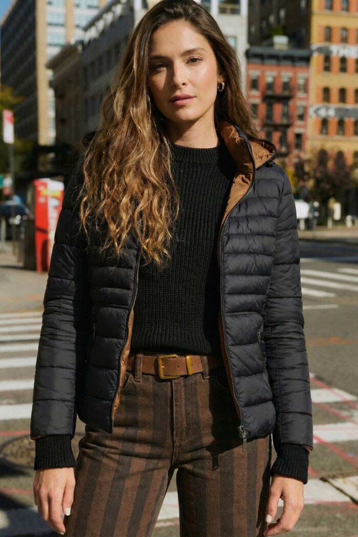 Campera Reversible Negro