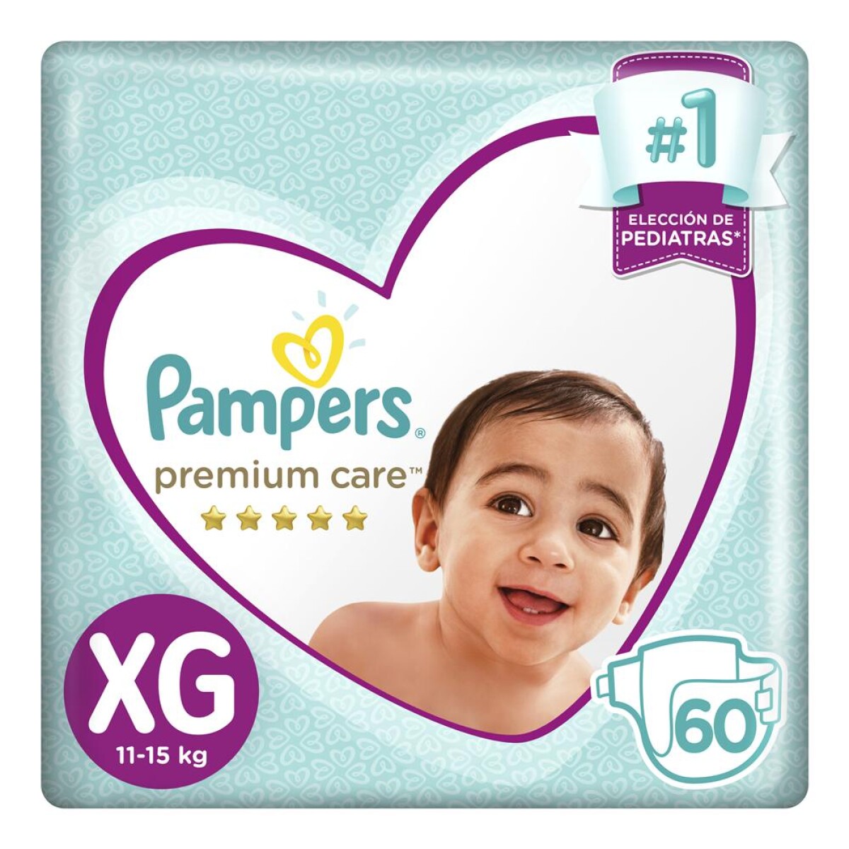 Pañales Pampers Premium Care Talle Xg 60 Uds. 