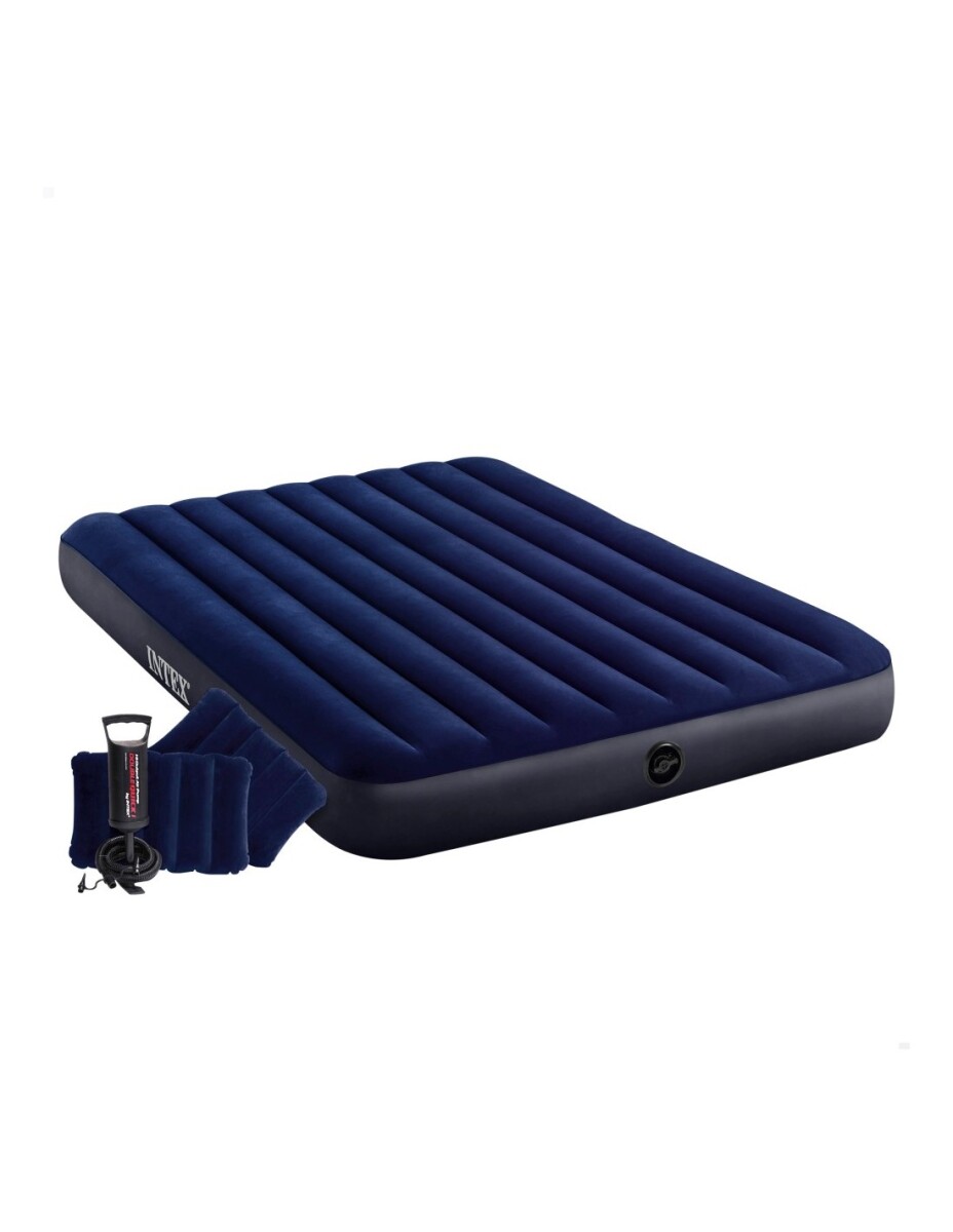 INTEX COLCHÓN INFLABLE CLASSIC SET 2PLAZAS + 2 ALMOHADAS + I 
