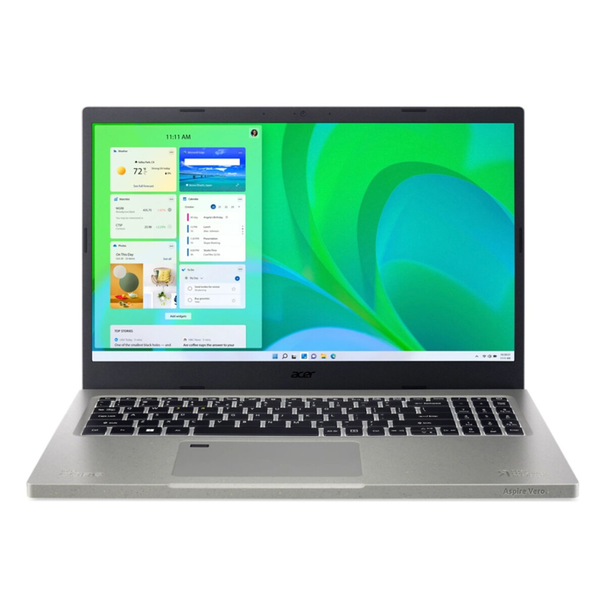 Notebook Acer Aspire Vero AV15. Core i7-11ªGEN. RAM 16GB. Disco Sólido 512GB. Pantalla 15.6" Full HD. Win11 