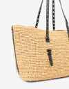 Shopper Shopper Efecto Rafia - Marron Beige