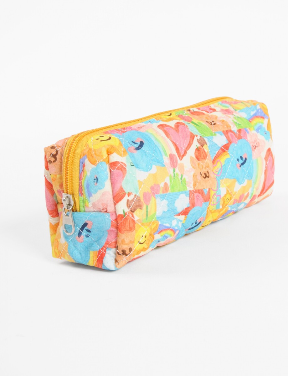 Estuche estampado rectangular - multicolor 