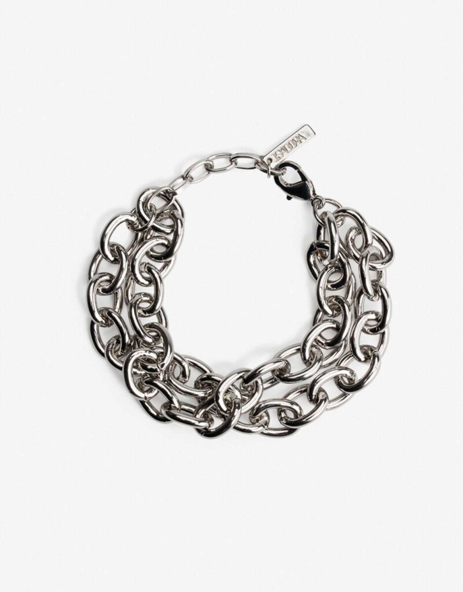 Pulseras Flexibles Metal - Plateado Rodio 