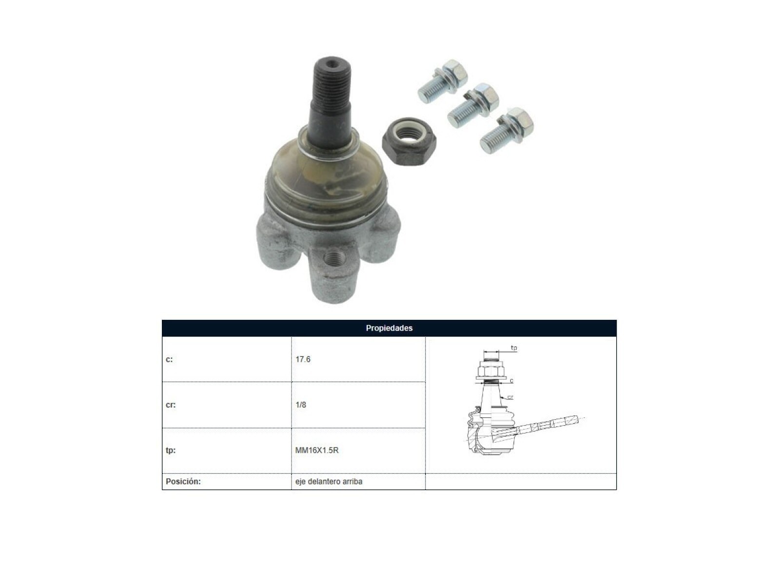 Rotula Del Hyundai H100, Hyundai Camion Porter 93-25 Der/Izq 