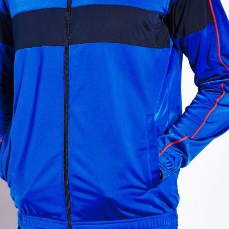 Equipo Deportivo Campera Pantalón Reebok Hombre Ts Tricot Azul