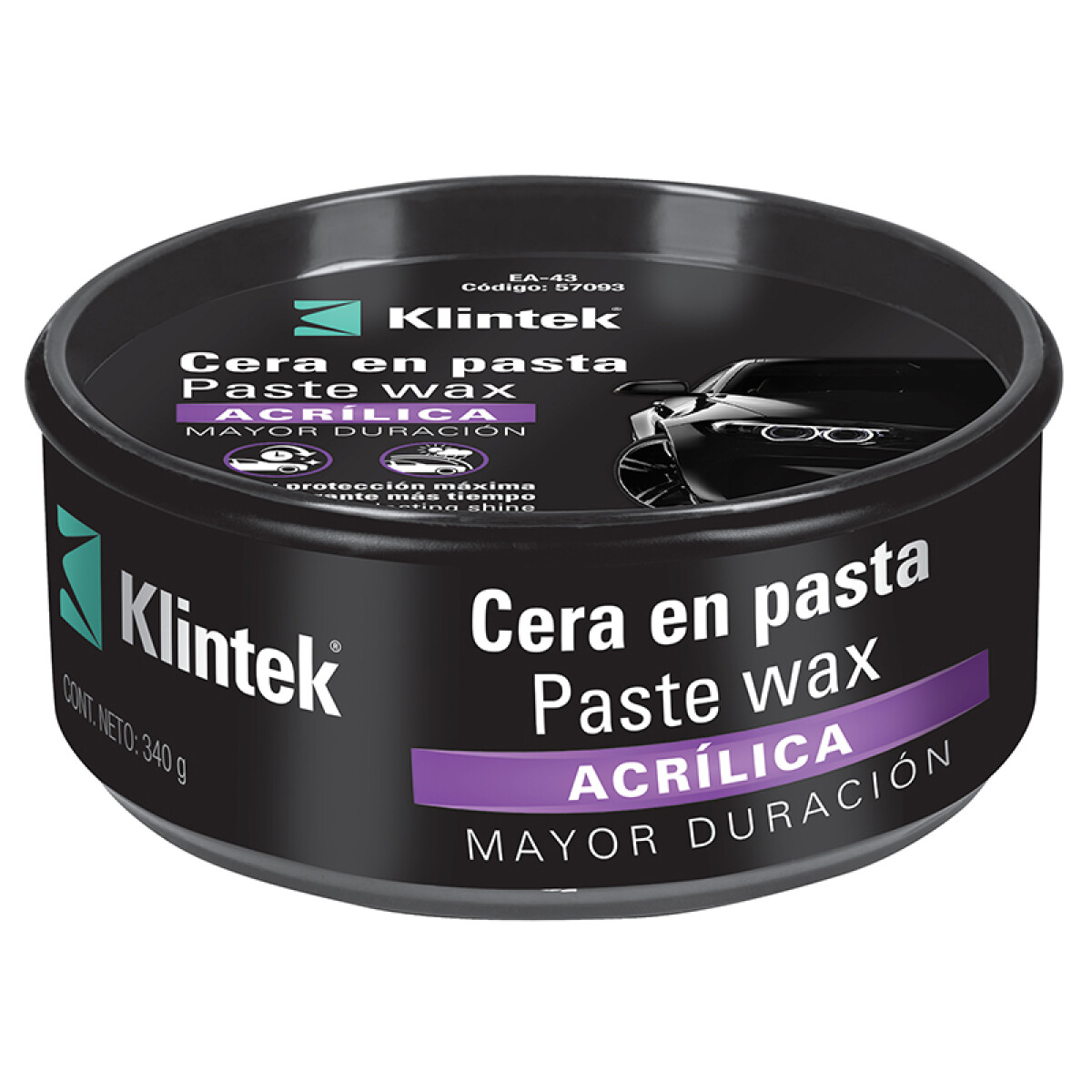 CERA EN PASTA ACRILICA EXT.DURAC.PROT.UV 340G KLINTEK EA-43 - N/a 