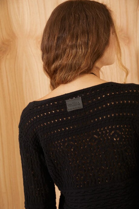CARDIGAN FISHER NEGRO