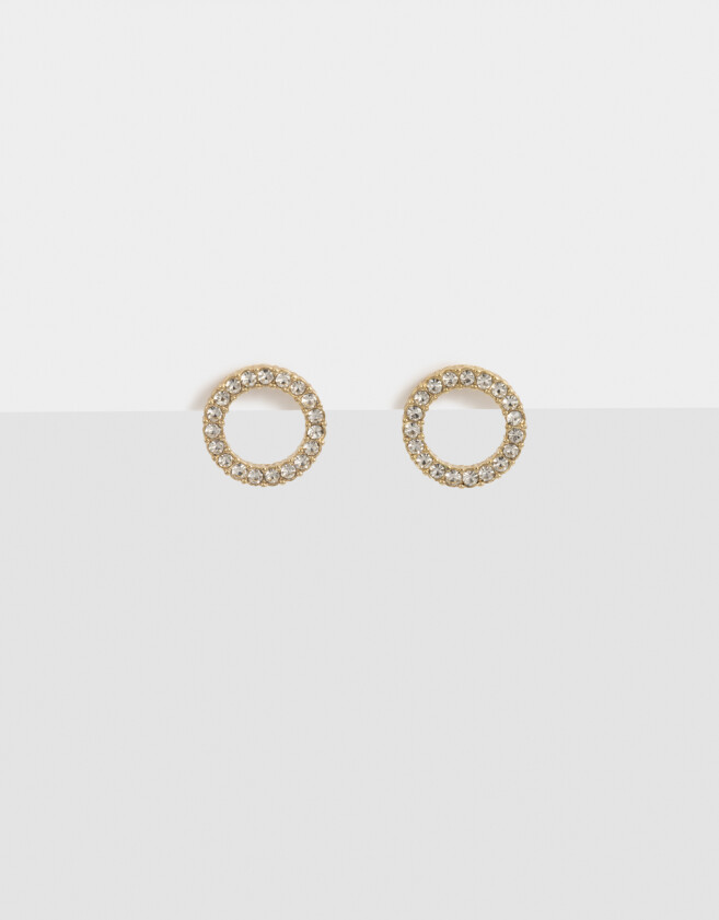 Aros Pasantes Con strass Aros Con Strass - Dorado