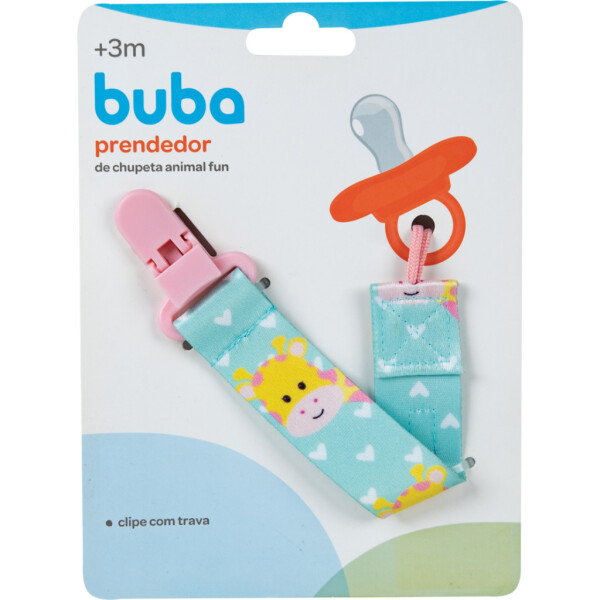 Clip para chupete BUBA animales jirafa