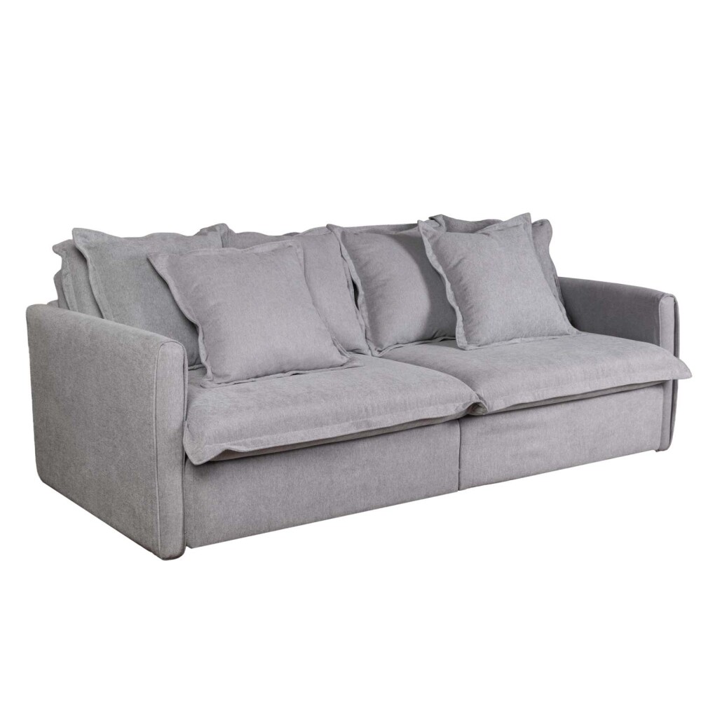 SOFÁ CAMA 3 CUERPOS TELA GRIS VERONA