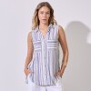 Camisola Lino MULTI/AZUL