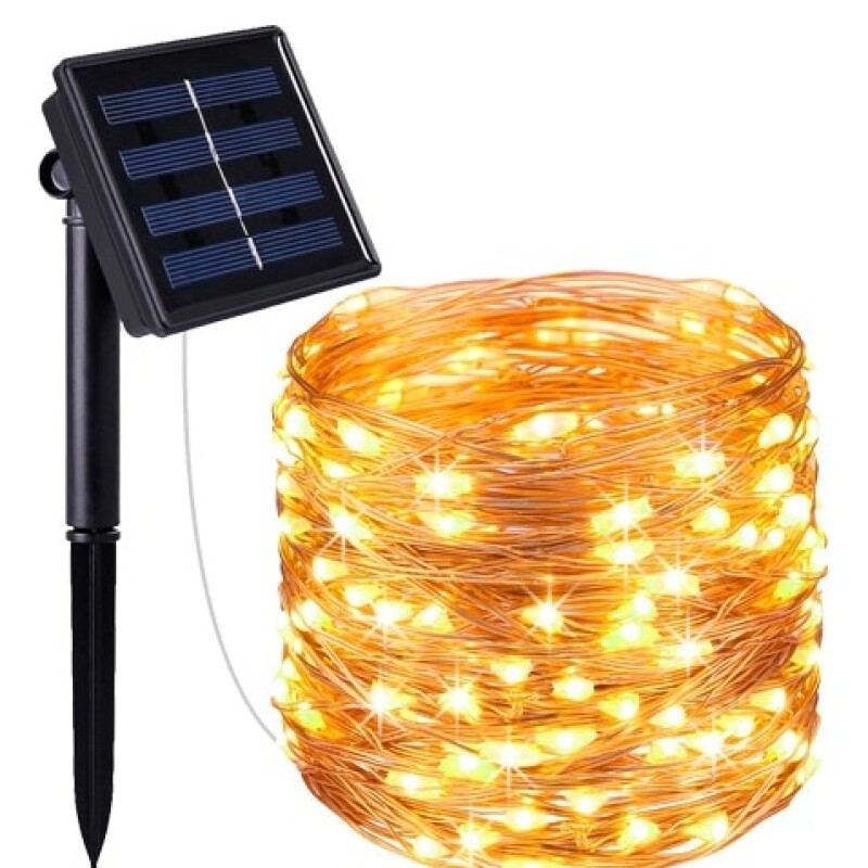 Guirnalda solar tipo luciérnaga 10 m 3000K Guirnalda solar tipo luciérnaga 10 m 3000K