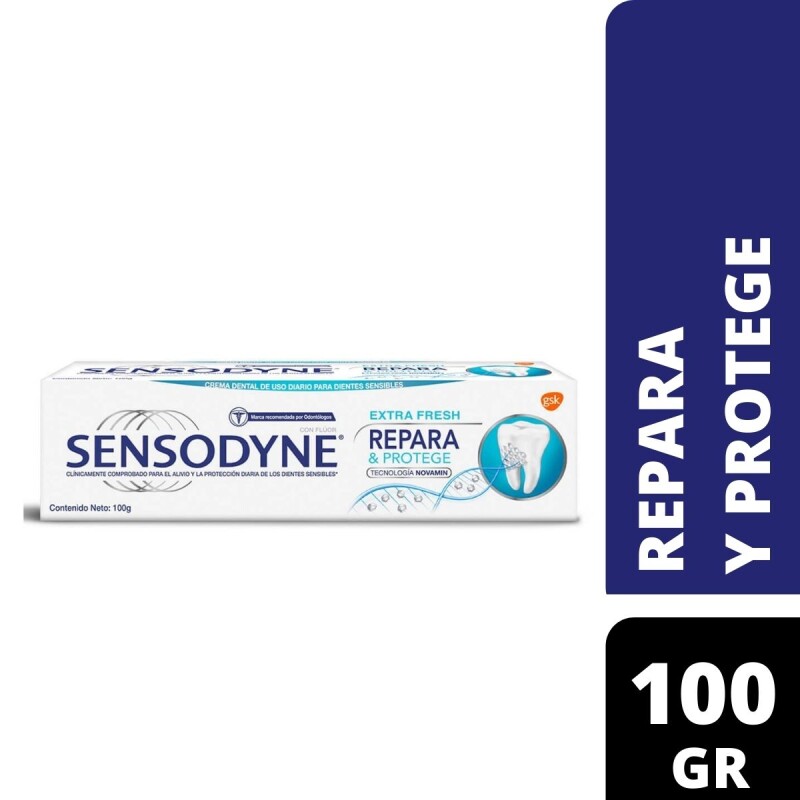 Crema Dental Sensodyne Repara y Protege 100 GR Crema Dental Sensodyne Repara y Protege 100 GR