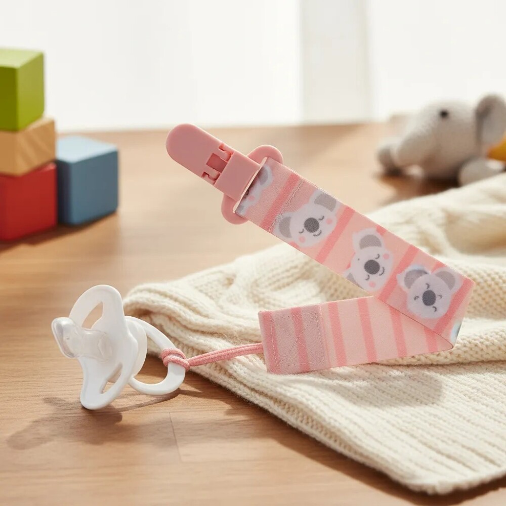 Set x2 clip para chupete BUBA koala rosa