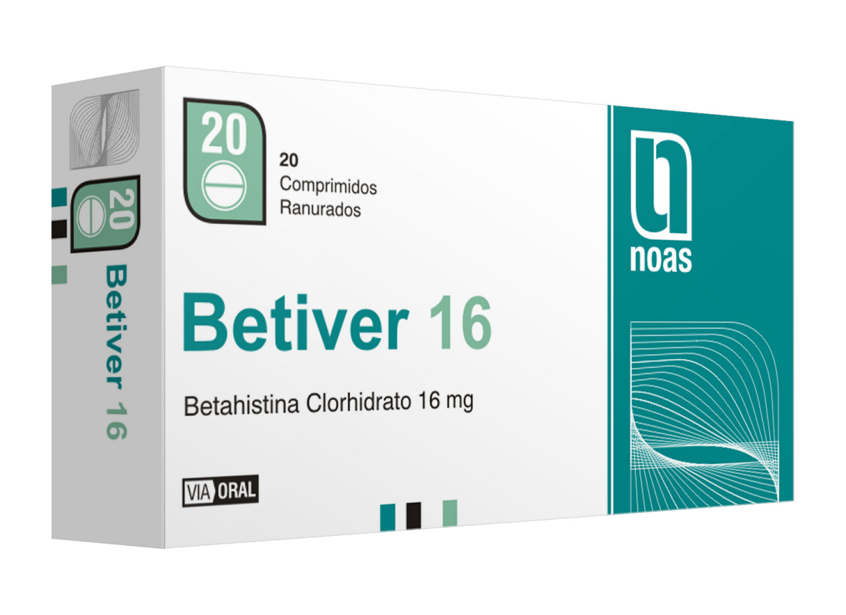 Betiver 16mg 20 Comprimidos 