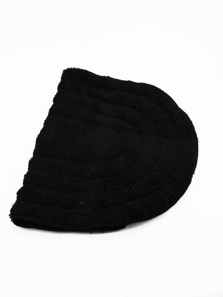 ALFOMBRA DE BAÑO OVAL COTTON NEGRO
