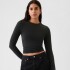 LS CLOSEKNIT CREW - 23 1/2 BLACK